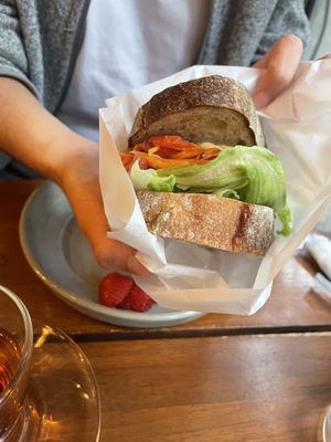 Vegetable sandwich   at Lug in Tokyo