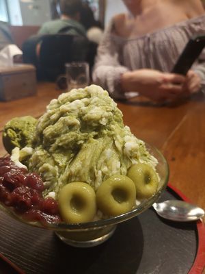 matcha at Wabi-Sabi Noodle House in Makati