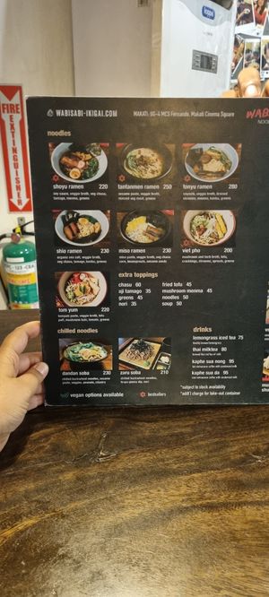  at Wabi-Sabi Noodle House in Makati