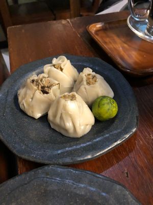 Mushroom shumai at Wabi-Sabi Noodle House in Makati