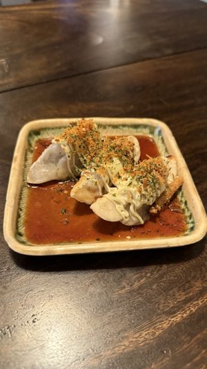 Nice gyoza  at Wabi-Sabi Noodle House in Makati