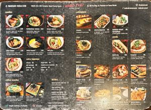 Food Menu  at Wabi-Sabi Noodle House in Makati