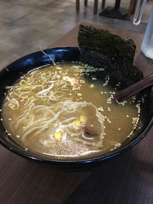 Miso ramen at Wabi-Sabi Noodle House in Makati