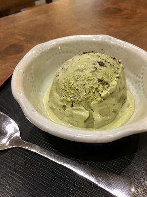 Matcha Ice cream  at Wabi-Sabi Noodle House in Makati