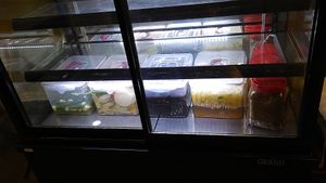 Side dishes in the refrigerator at Ooh Breado Teobachae - 터바채 비건 레스토랑 in Seoul