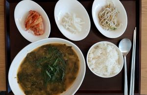 Wild vegetable soup at Ooh Breado Teobachae - 터바채 비건 레스토랑 in Seoul