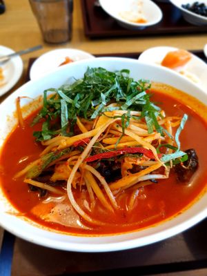 jjambbong rice at Ooh Breado Teobachae - 터바채 비건 레스토랑 in Seoul