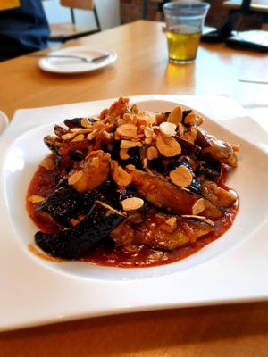 spicy eggplant at Ooh Breado Teobachae - 터바채 비건 레스토랑 in Seoul