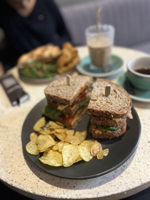 Club botanica (€13,75) and a filter coffee (€3,70)☕️  at Anne&Max - Domkwartier in Utrecht