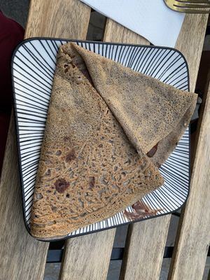 Chocolate sweet crepe  at Crêperie le goéland d'Aligre in Paris