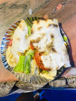 Zaatar with veggies at Habibi Lebanese Sensation in Vagator