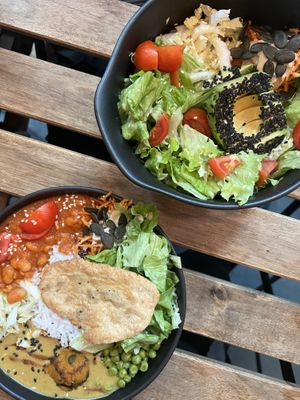 Lunch bowls  at Das Suess'Kind Veganery in Vienna
