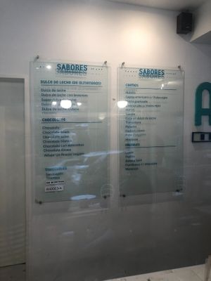 flavours at Ainara Helados in Buenos Aires