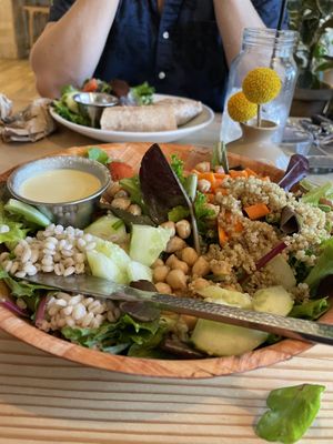 Vegan salad  at Eat Real Cafe in Valencia