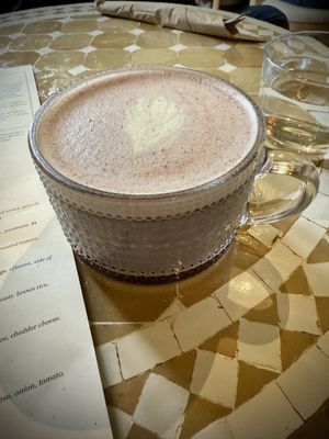 Lavender Latte  at Eat Real Cafe in Valencia