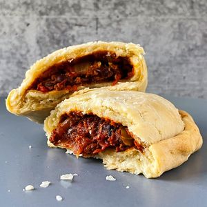 Vegan Chili, Chorizo, and Black Beans at Delta Hand Pies in Sacramento