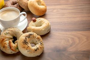 Bagels and Expresso at Kamogawa Bakery - Kamigyo in Kyoto