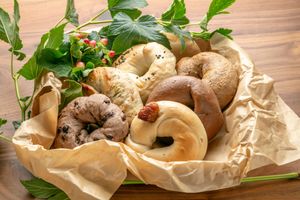 Classic Bagels at Kamogawa Bakery - Kamigyo in Kyoto