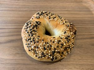 セサミベーグル at Kamogawa Bakery - Kamigyo in Kyoto