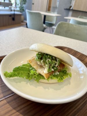 Vegan bagel sandwich  at Kamogawa Bakery - Kamigyo in Kyoto