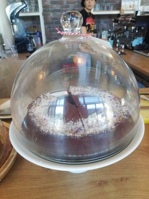 Chocolate pie at Barista Cafe Paddepoel in Groningen