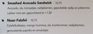 Menu May '23 - Lunch Options at Barista Cafe Paddepoel in Groningen