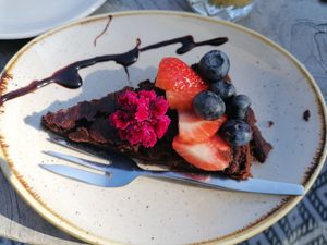 Chocolate pie at Barista Cafe Paddepoel in Groningen
