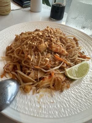 Pad Thai (not a huge fan - would rather have the pine nut fried rice)  at Tenon Vegan Sushi in Toronto