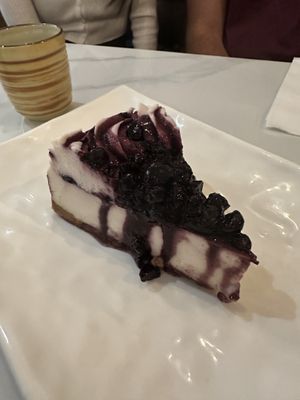 Blueberry cheesecake  at Tenon Vegan Sushi in Toronto