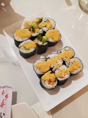 Spicy Asparagus Roll at Tenon Vegan Sushi in Toronto