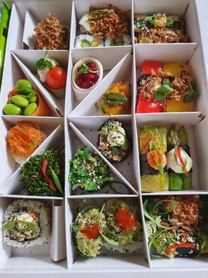 Combo 23 sushi at Hitô Vegano in Sao Paulo