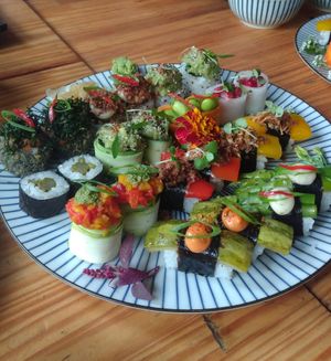 Combinado de sushi do festival at Hitô Vegano in Sao Paulo