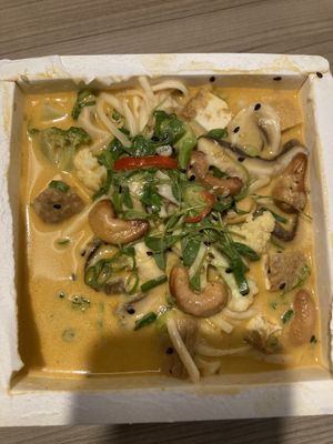 Jasmine Thai takeout. It’s very delicious and not spicy at all  at Hitô Vegano in Sao Paulo