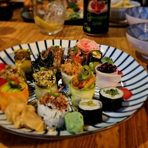 El mejor sushi que he comido en mi vida! at Hitô Vegano in Sao Paulo