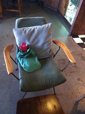 Signs of retro, cosseting comfort are every where. at Cosset in Auckland