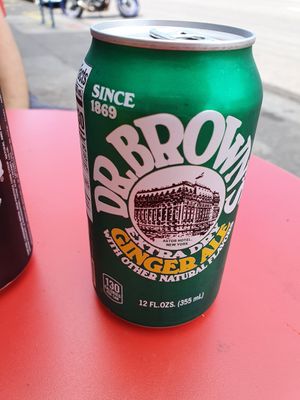 Ginger ale at Ben & Esther's Vegan Jewish Deli in Portland