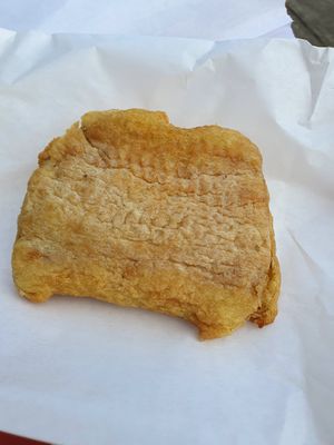 Potato knish at Ben & Esther's Vegan Jewish Deli in Portland