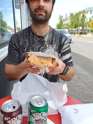Rueben at Ben & Esther's Vegan Jewish Deli in Portland