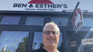   at Ben & Esther's Vegan Jewish Deli in Portland