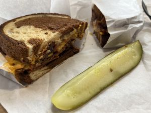 yum!  at Ben & Esther's Vegan Jewish Deli in Portland