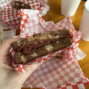 Everything about the Reuben was great!  at Ben & Esther's Vegan Jewish Deli in Portland