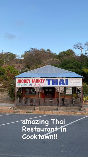Best reataurant in town at Jackey Jackey Herbs and Spices in Cooktown