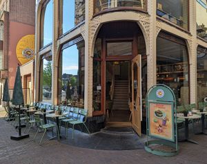 exterior at Bagels & Beans in Leiden
