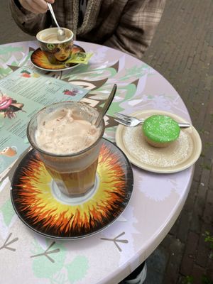 chai latte with soy milk  at Bagels & Beans in Leiden