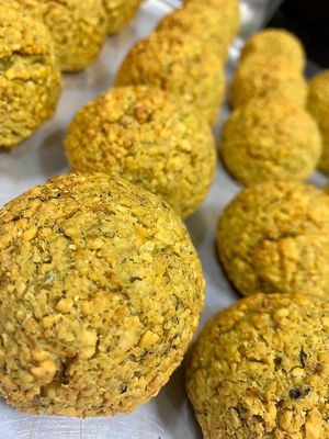 Baked Falafel... a healthier option! 🧆  at Tree House Cafe in Riyadh