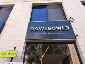 Entrance at RAW & BOWL'D in Amman