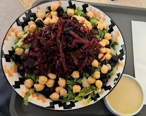 Up-beet salad (vegan version) at RAW & BOWL'D in Amman