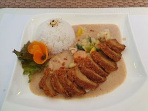 Dish 38 with vegan duck at Zamui in Baden Baden