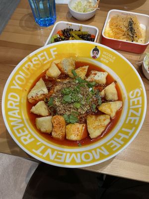Dandan noodles with tofu   at Noodle Master in Helsinki
