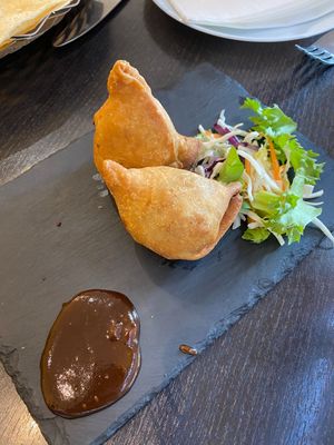 Samosas at Hullabaloo - Greenwich in South East London